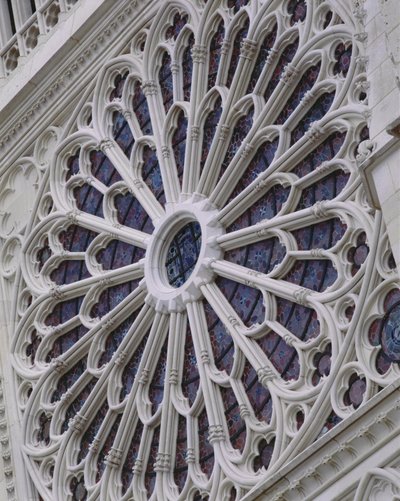 Batı cephesinden gül pencere, c.1270 by French School