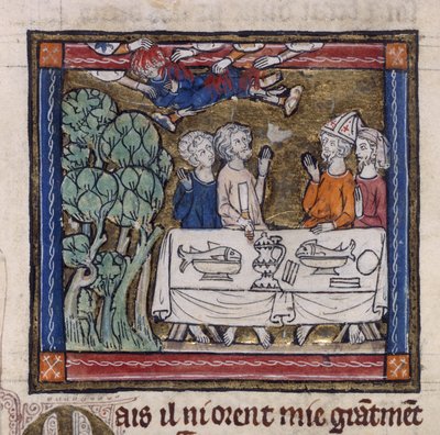 Royal 14 E.III fol.76v Yedi el, Robert de Borron