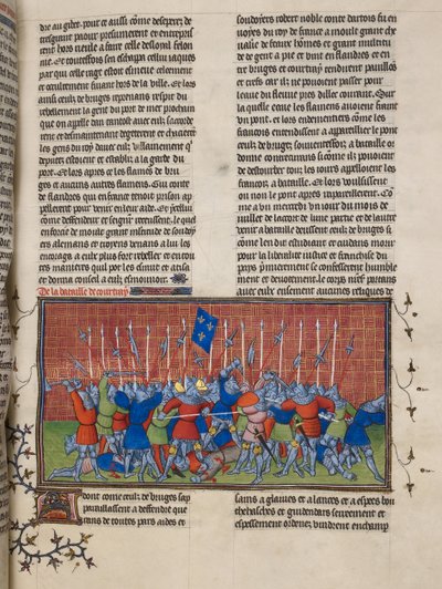 Royal 20 C. VII, f.34 Courtrai Muharebesi, 