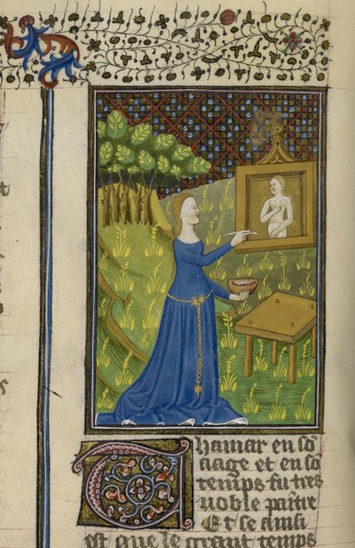 Kraliyet MS 16 G V f.68v Thamar, tanrıça Diana