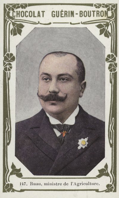 Ruau, Tarım Bakanı (renkli fotoğraf) by French School