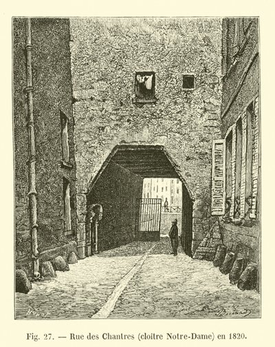 Rue des Chantres, Notre-Dame manastırı, 1820