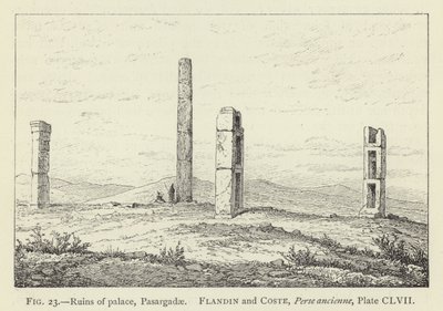 Saray kalıntıları, Pasargadae by French School