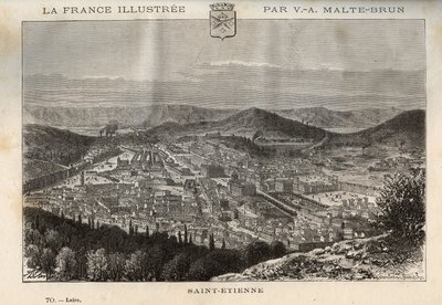 Saint-Etienne (Saint Etienne) - V.-A. Malt-Kahverengi. 1884 by French School