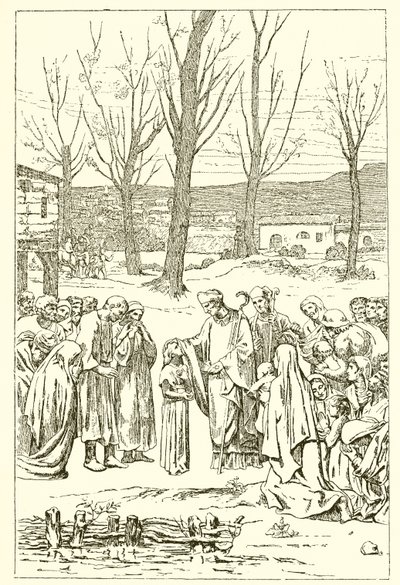 Saint Germain ve Genevieve by French School