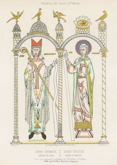 Saint Germain ve Saint Vincent by French School