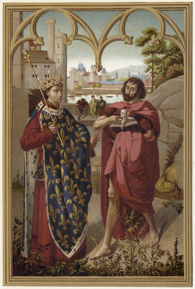 Aziz Louis ve Vaftizci Yahya by French School