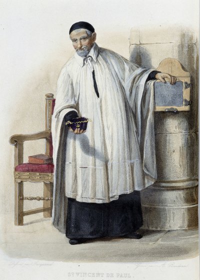 Saint Vincent de Paul - “Fransız Plutarch” içinde, ed. Mennechet by French School