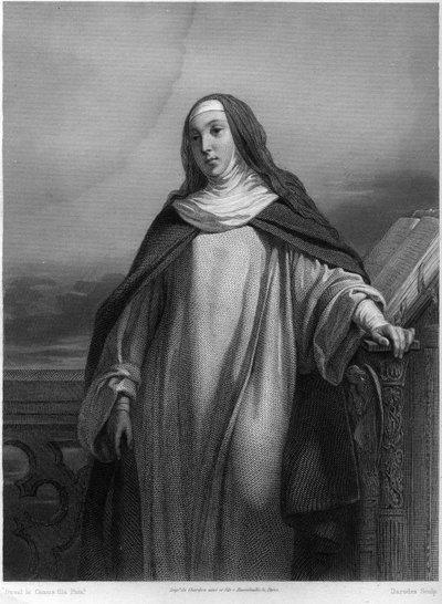 Aziz Joan of Chantal (1572-1641), “Kutsal Kadınlar”da by French School