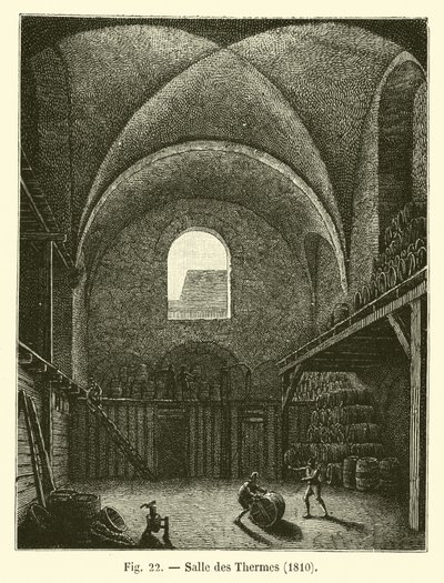 Thermes odası, 1810 by French School