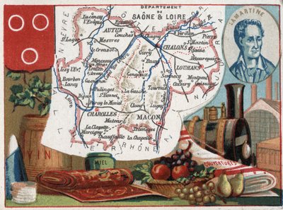 Saone et Loire (Saone-et-Loire, 71), Burgonya, Fransa. Alphonse de Lamartine