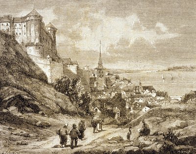 Saumur, Fransa (gravür) by French School