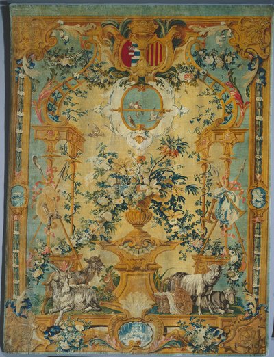 Savonnerie Panel: Armalı Bahar, üretici Savonnerie Factory, Fransa, 1717