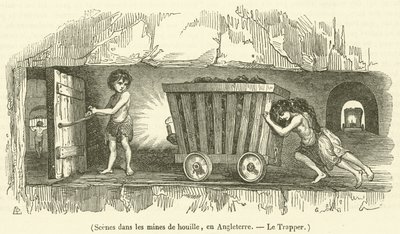 Kömür Madenlerinden Sahneler, İngiltere, The Trapper by French School