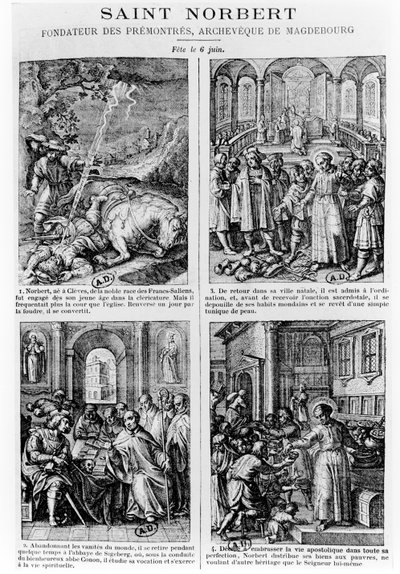 Premonstratensian kanon düzeninin kurucusu Saint Norbert