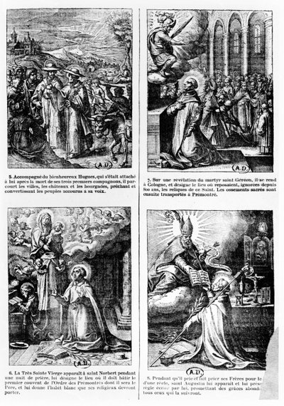 Premonstratensian kanon düzeninin kurucusu Saint Norbert