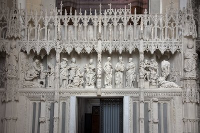 Chartres katedralinin koro sahneleri by French School