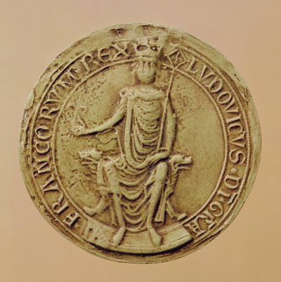 Louis VIII Mührü (1187-1226) (balmumu) by French School