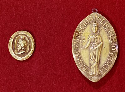 İmparator Charlemagne (742-814) ve Hainaut Kraliçesi Isabelle
