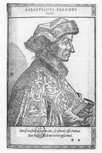 Sebastian Brant (gravür) by French School