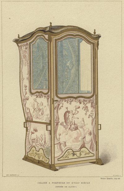 Sedan koltuk, 18. Yüzyıl by French School