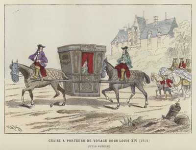 Atlarla taşınan sedan sandalye, Fransa Kralı XIV.Louis