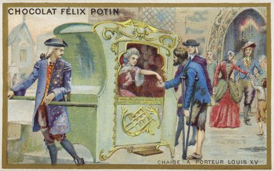 Louis XV zamanının sedan koltuğu by French School