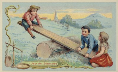 Tahterevalli (kromolitho) by French School