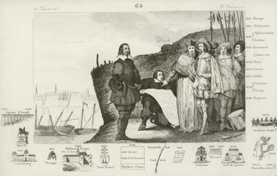 La Rochelle Kuşatması, Fransa, 1627-1628 by French School