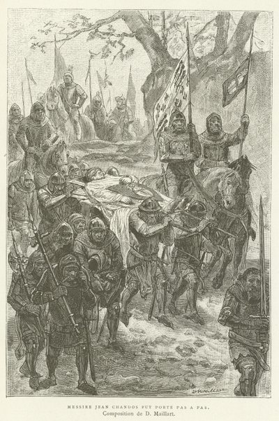 Sir John Chandos adım adım taşındı by French School