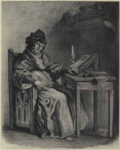 Sir John Froissart (fotogravür) by French School