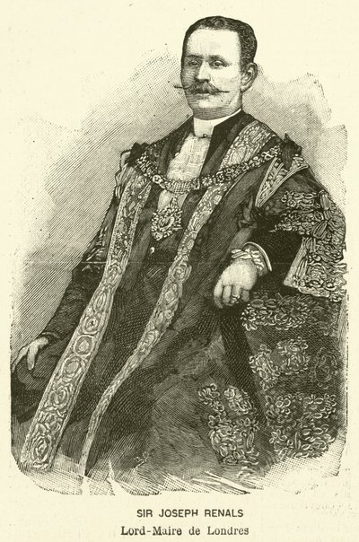 Sir Joseph Renals, Londra Belediye Başkanı (gravür) by French School