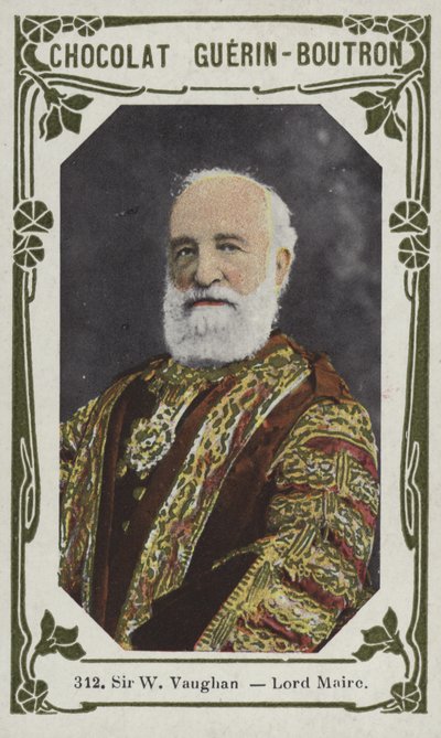 Sir W Vaughan, Lord Maire (renkli fotoğraf) by French School