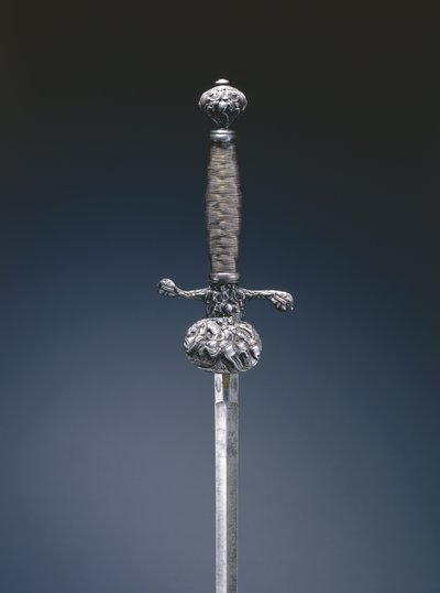 Küçük kılıç (çelik, bakır alaşımlı kaplamalar, ahşap ve çelik tel) by French School