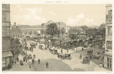 Square du Temple, 1881 by French School