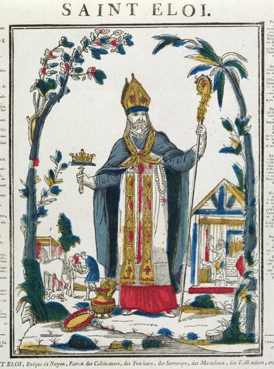 Aziz Eloi (c.588-660) by French School