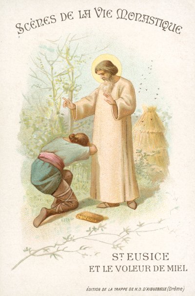 Aziz Eusice ve bal hırsızı (chromolitho) by French School