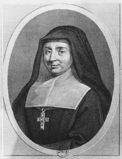 Aziz Jane Frances de Chantal (gravür) by French School