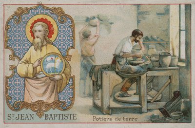 St John the Baptist ve çömlekçiler by French School