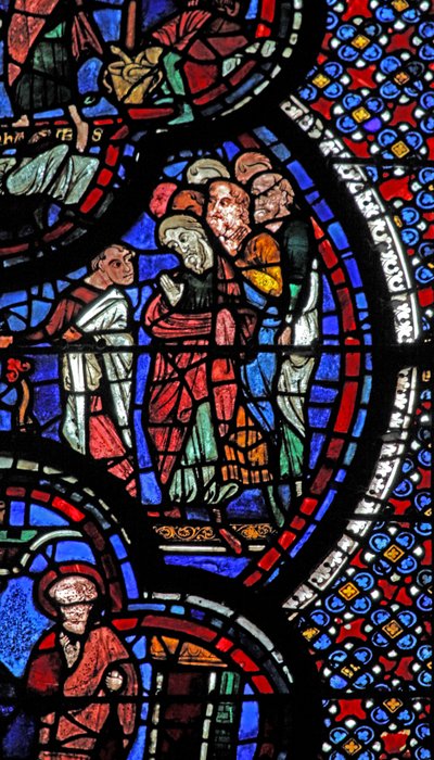 St John penceresi: bir kadını canlandırır (w48) by French School