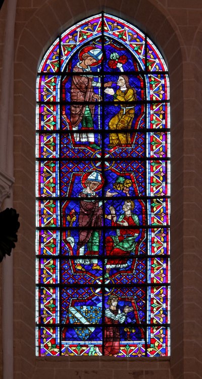 Aziz Martin hastaları iyileştirir. Thibault VI, Chartres Sayısı (w109) by French School
