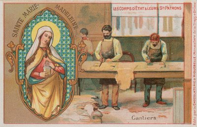 St Mary Magdalen ve eldivenciler by French School