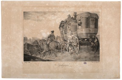 Posta arabası, 1823 by French School