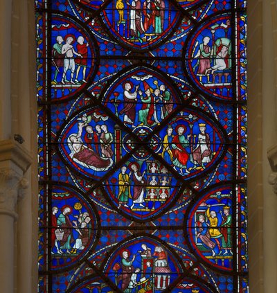Chartres katedralinin vitray: aziz thomas