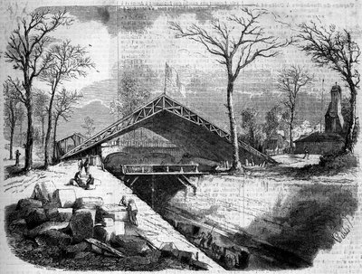 Bois de Boulogne, Paris buzulunun çalışmalarının durumu by French School