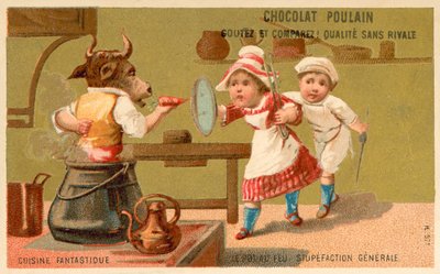 Güveç - genel şaşkınlık (chromolitho) by French School