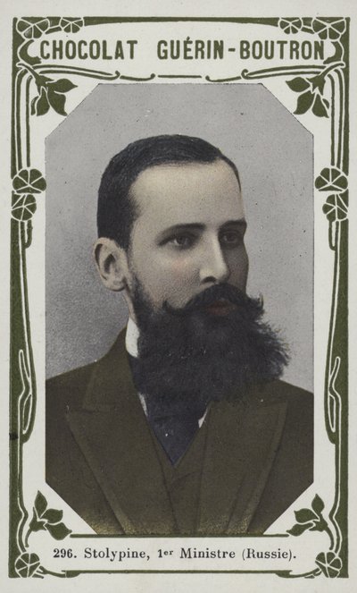 Stolypin, Başbakan, Rusya (renkli fotoğraf) by French School