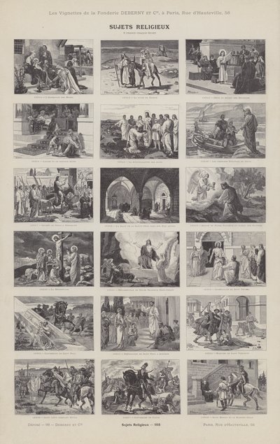 Dini Konular (gravür) by French School
