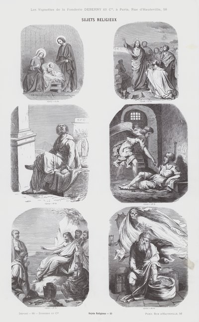 Dini Konular (gravür) by French School