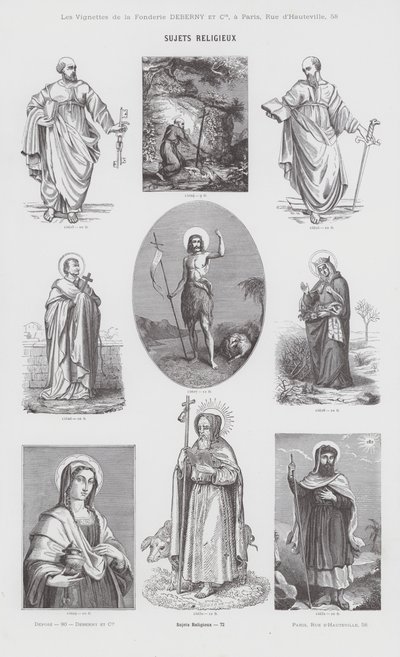 Dini Konular (gravür) by French School